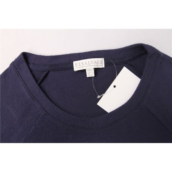 Stockpapa Pullover Cotton Ladies Crop Top Custom Women Crewneck Sweatshirt
