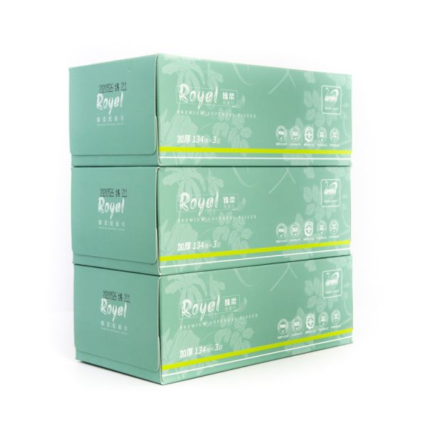 FSC Proved Wholesale White Embossed Bamboo Box Facial Tissue Paper Customised Tissue Paper