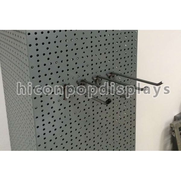 Retail Flooring Pegboard Display Racks / Pegboard Jewelry Display