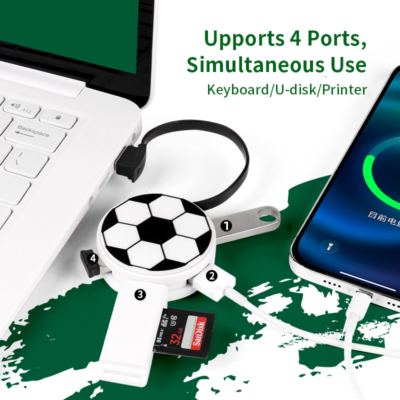 Настраиваемый ПВХ USB Хаб для домашней передачи данных Содержание пакета HUB адаптер
