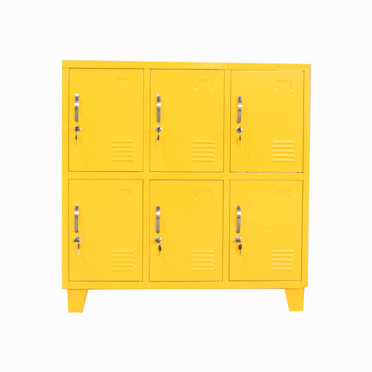 Mini Small 6 Door Safety Steel Storage Locker With Lock Office Use