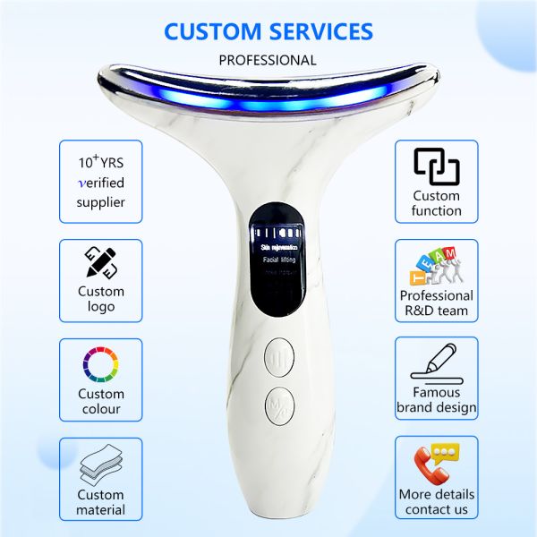 Revolutionize Your Skincare with Our Neck Face Beauty Device OEM ODM Services Offered