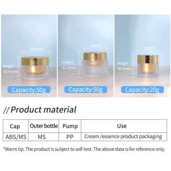 30g 50g Cosmetics Bottle Set Serum Cream Eye Cream Jar 50ml Pressing Toner Water Bottle
