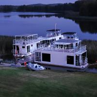 Modern Double Deck Houseboat With Bedroom  Kitchen Bathroom & Rooftop Terrace – Your Floating Family Retreat