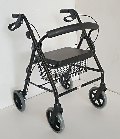 Durable Shopping Rollator , Adults  Drive Medical Aluminum Rollator