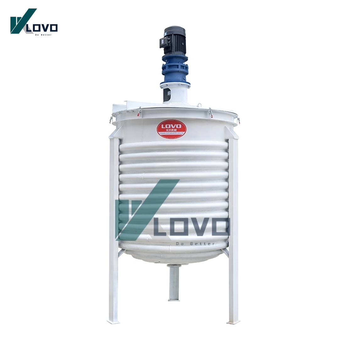 Soap-Making Steam-Heated External Coil Mixing & Saponification Tank with Stirrer