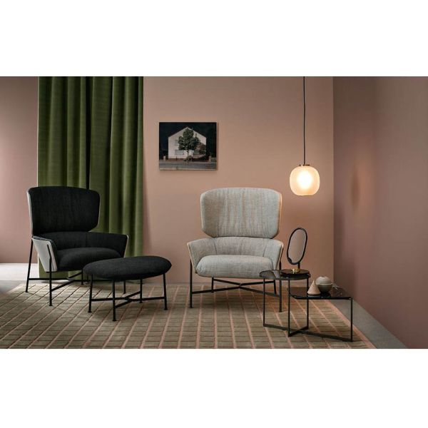 Caristo Armchair High-back fabric armchair