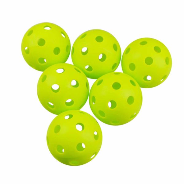 72mm 26 Hole EVA Pickleball Balls Strong Construction and Optimal Flight for Outdoor Play