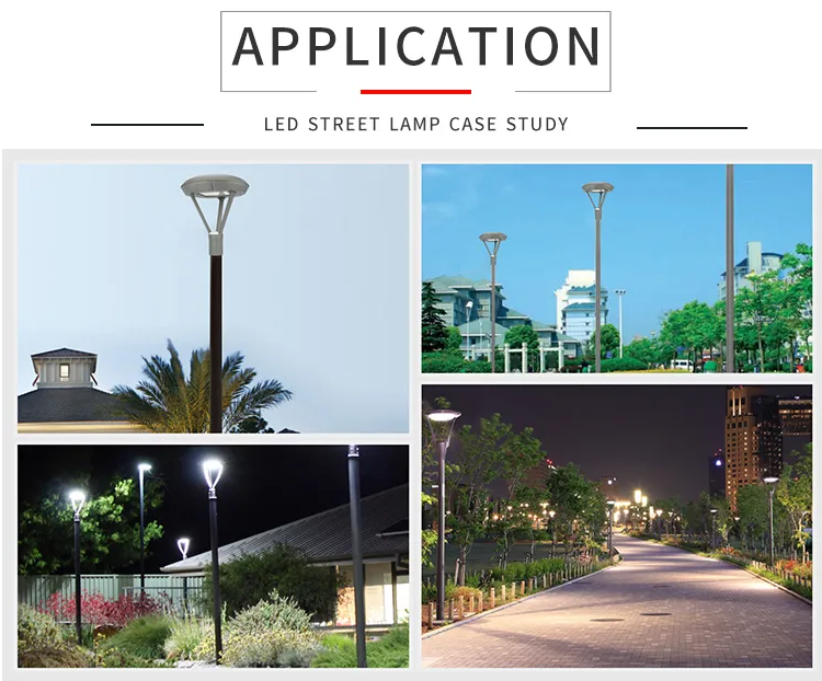 Glass Cover Light Post Top Lamp Decoration Garden Three Arm 30W 60W 80W 90W 120W