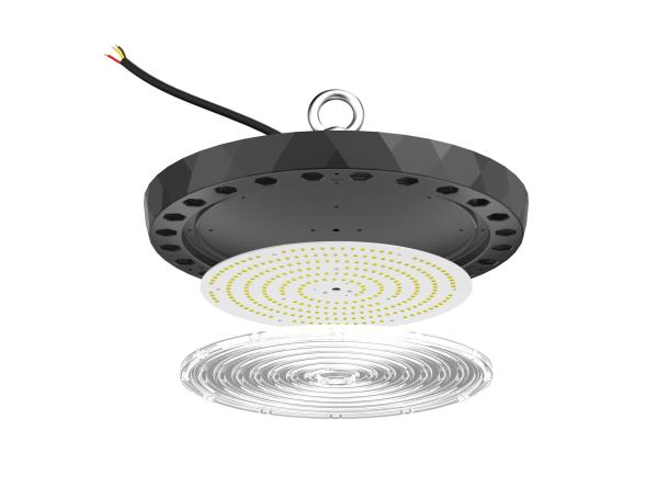 Power CCT Adjustable 170LM/W 100W 200W LED UFO High Bay Light For Warehouse