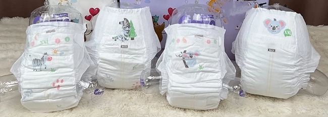 12 Hour Overnight Newborn Baby Diapers Breathable Leak Guard Japan SAP Core S M L XL