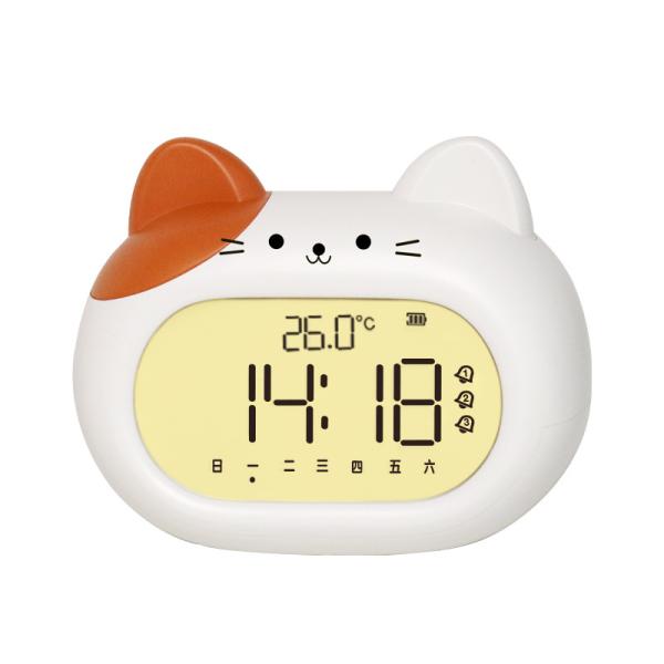 Dual Function Analog-Digital Alarm Clock Warm White LED Backlight Modern Design