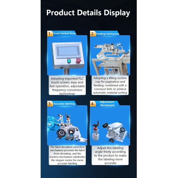 Manufacturer Fully Automatic Lift-and-Labeling Machine CH-602F for Food Self-Sealing Bags and PE Plastic Bags