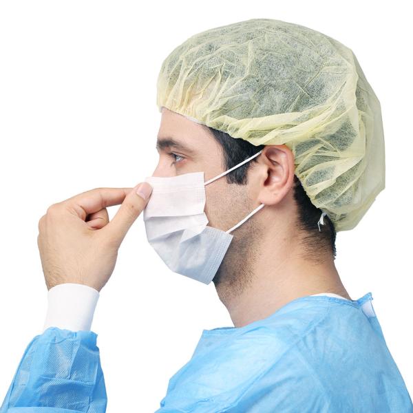 Bouffant Cap Manufacturer Water Proof Bouffant Cap Pp Pe Multiple Colour Disposable PP PE Isolation Cap