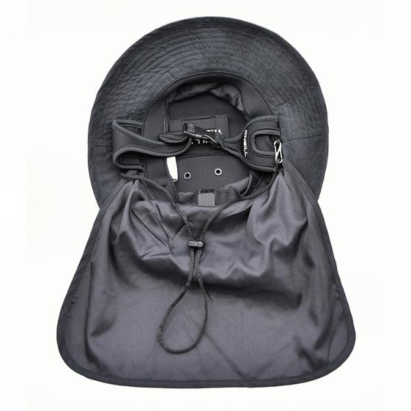 o algodão 100g-150g stonewashed o chapéu Safari Wide Brim Foldable Double da cubeta de Sun Boonie do verão tomou partido cores feitas sob encomenda caqui