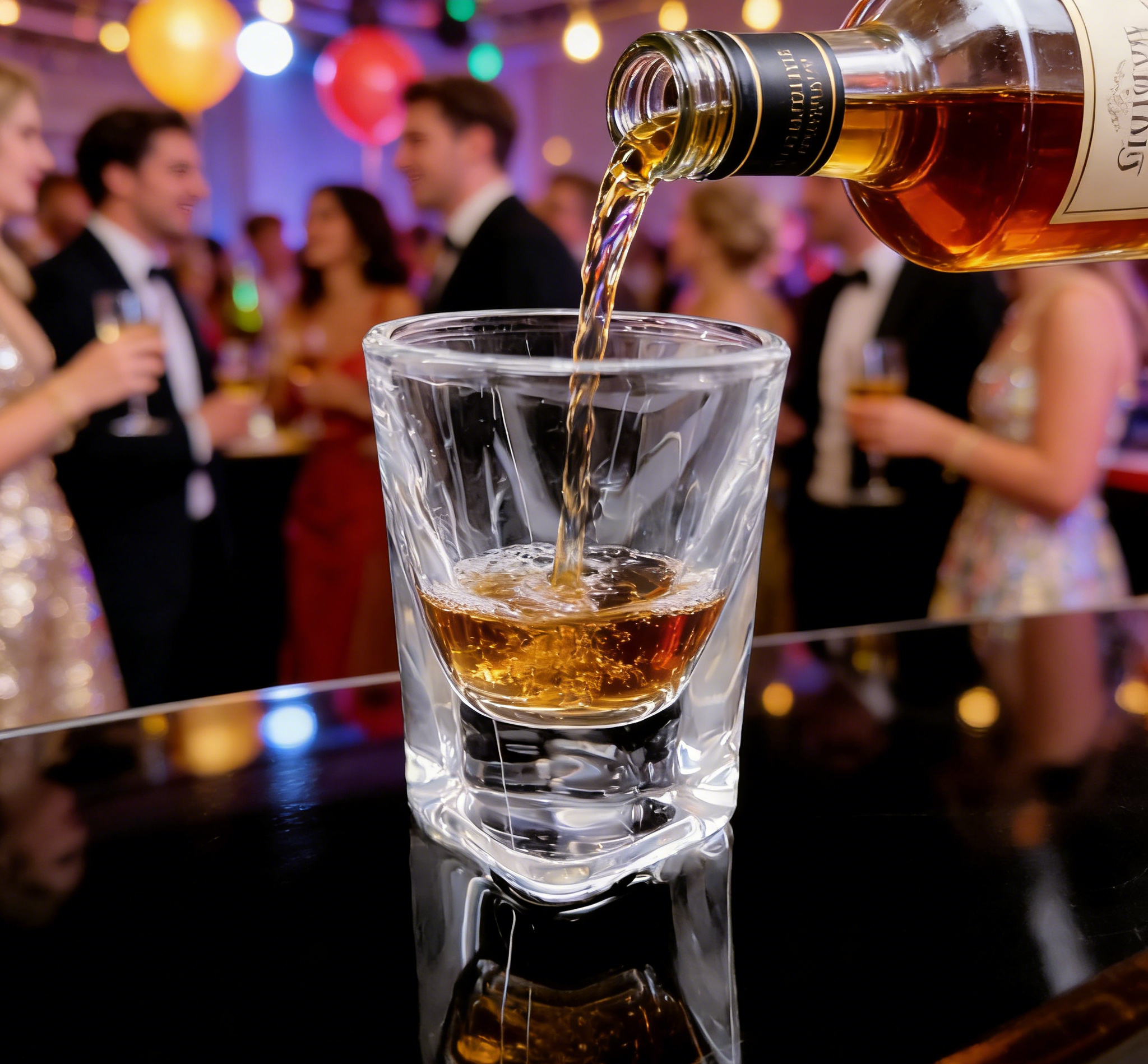 Stylish Glass Shot Cups 13ml Capacity For Serving Shots / Small Drinks
