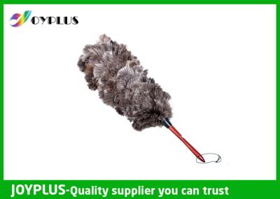 Eco Friendly Ostrich Feather Duster With Wooden Handle OEM / ODM Acceptable