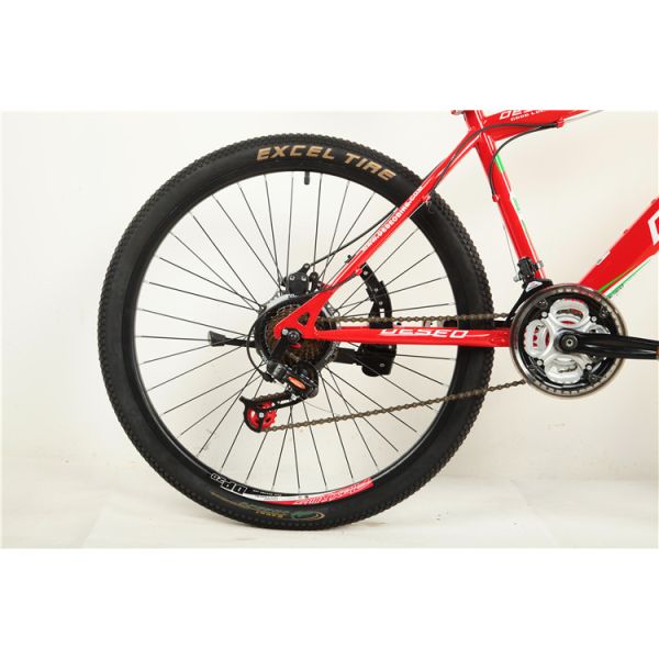 Cheap hydraulic disc brake Shimano 21 speed 26 inch steel  mountain bicycle with 36 hole spoke wheel