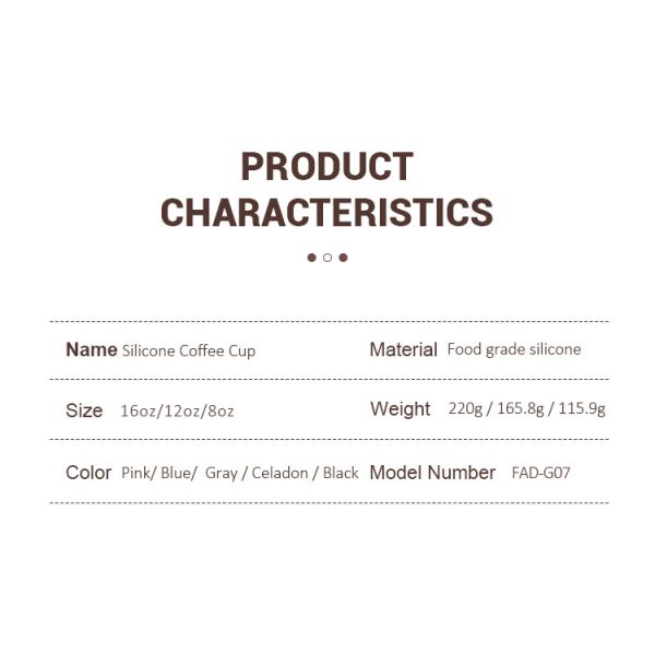 Силиконовый стакан с водой 8 унций / 12 унций / 16 унций Нетоксичный, без BPA, многоразовый, долговечный