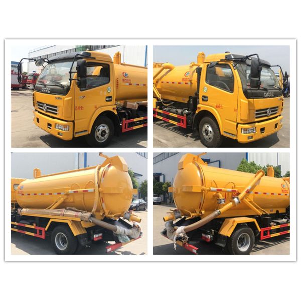 120hp Sewer Jetter Truck , Dongfeng Suction Sewage Truck 8 Ton 8cbm