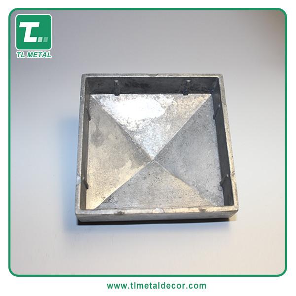 Hot sale  Aluminum die casting pyramid cap fence post cap 2.5 inch