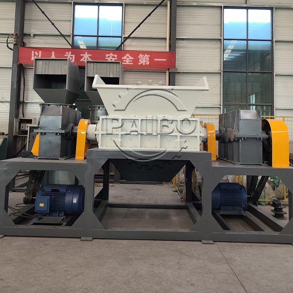 New Arrival Double-Shaft Scrap Metal Shredder Metal Waste Crusher Recycling Equipment