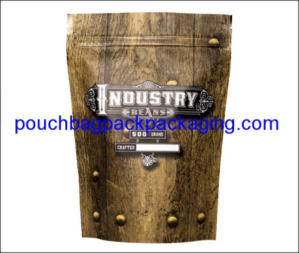 Stand up pouch, Aluminium pack bag, zipper doypack for coffee packaging