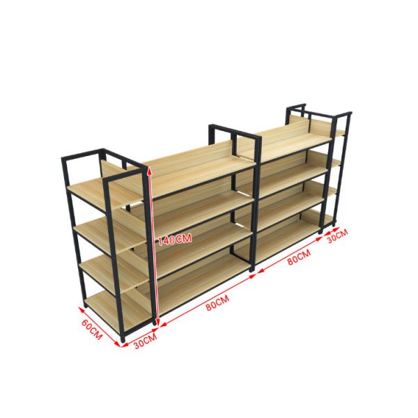 Divided Storage Stand Box for Custom Display Stand Modern Miniso Wood Display Rack