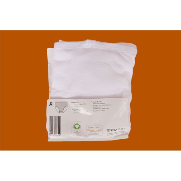 White Pure Cotton Ladies Briefs Breathable Womens Seamless Briefs