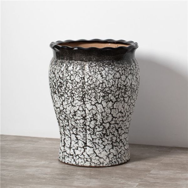 Hot selling creative big floor pots indoor outdoor hotel garden decoration ceramic flower pots for plants