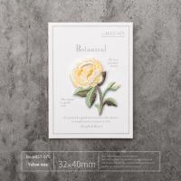 Sunny Yellow Rose Iron-On Patch personnalisable, résistant au lavage et revigorant de garde-robe