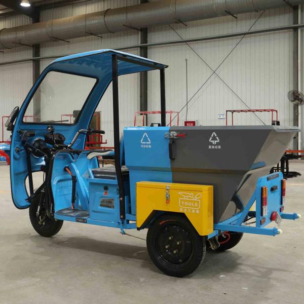 500L Iron Box Self Dumping Garbage Truck Electric Sanitation Vehicle