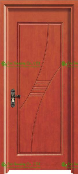 Timber Veneer Wood Bedroom Door With Lock,Modern Wood Door Design For Residential Projects