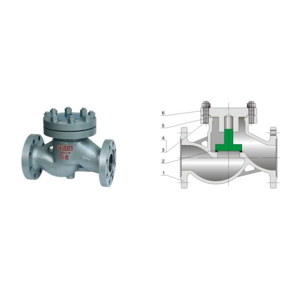 One Way Lift Type Check Valve Din Cast Steel Metal Seat Dn15 - Dn400