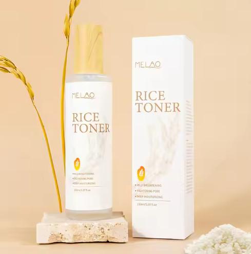 Custom Logo Organic Natural Skincare Milk Toner Moisturizing Face Care Korean Rice Water Face Toner For Women