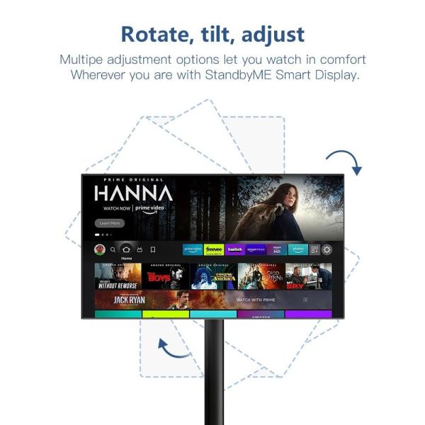 60Hz 21.5 Inch Smart TV 1920x1080 Portable Stand TV Android 12