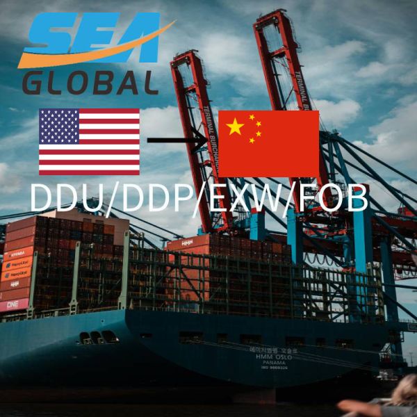 FCL Sea Freight Shipping from USA to Shanghai, China with  Secure Cargo Handling