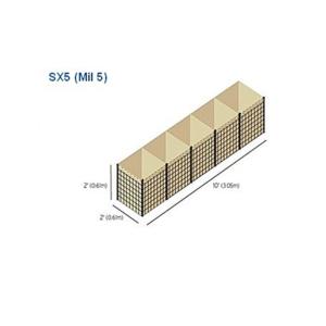 Welded Wire Mesh Military Barrier , Defensive Wall Hesco Barrier Mil 5 2424