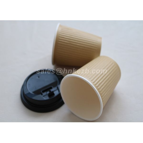 Disposable Cold Drink Paper Cups Single Wall Drinking Cups With Lids 20oz