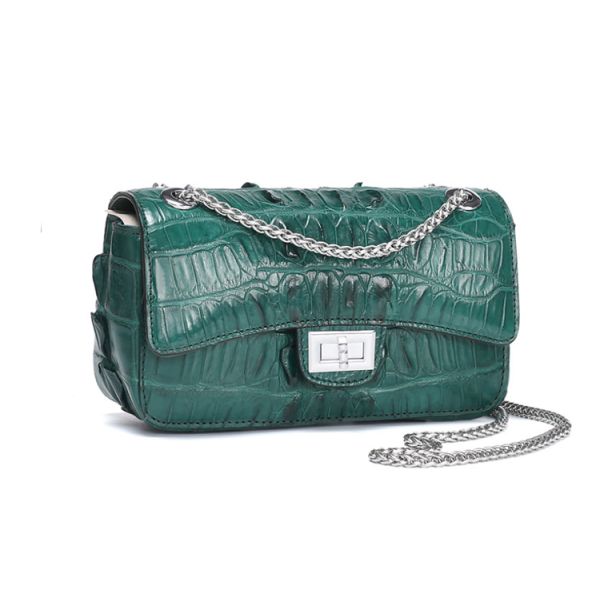 Summer new style crocodile tail bone leather bag shoulder bag for women