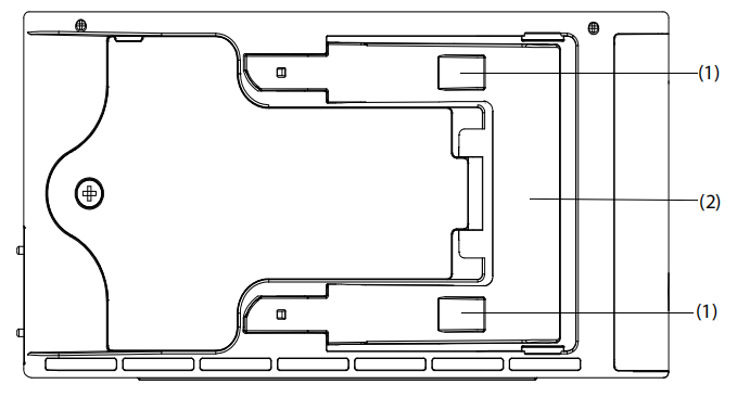 Mindray BeneVision N1 Patient Monitor Parts Rear Panel Assembly PN 115-050780-00 044-001000-01