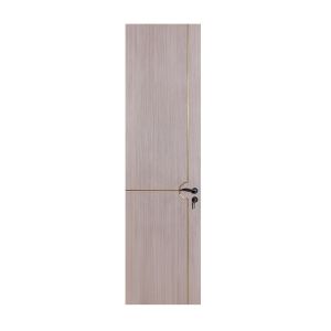 OEM/ODM CUSTOM QUIET LUXURY INTERIOR DOORS | MATTE, TALL CEILING HEIGHT DESIGNS COMPLETE COLLECTION MINIMALIST BLACK BAR HANDLE VERTICAL CHAMPAGNE ACCENT STRIP, WOOD & BRASS ACCENT OPTIONS