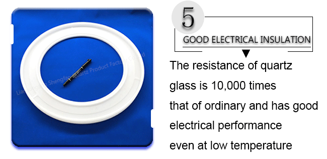 Трубка процесса кварца электрического света, конюшня термального удара элемента обогревательной трубы