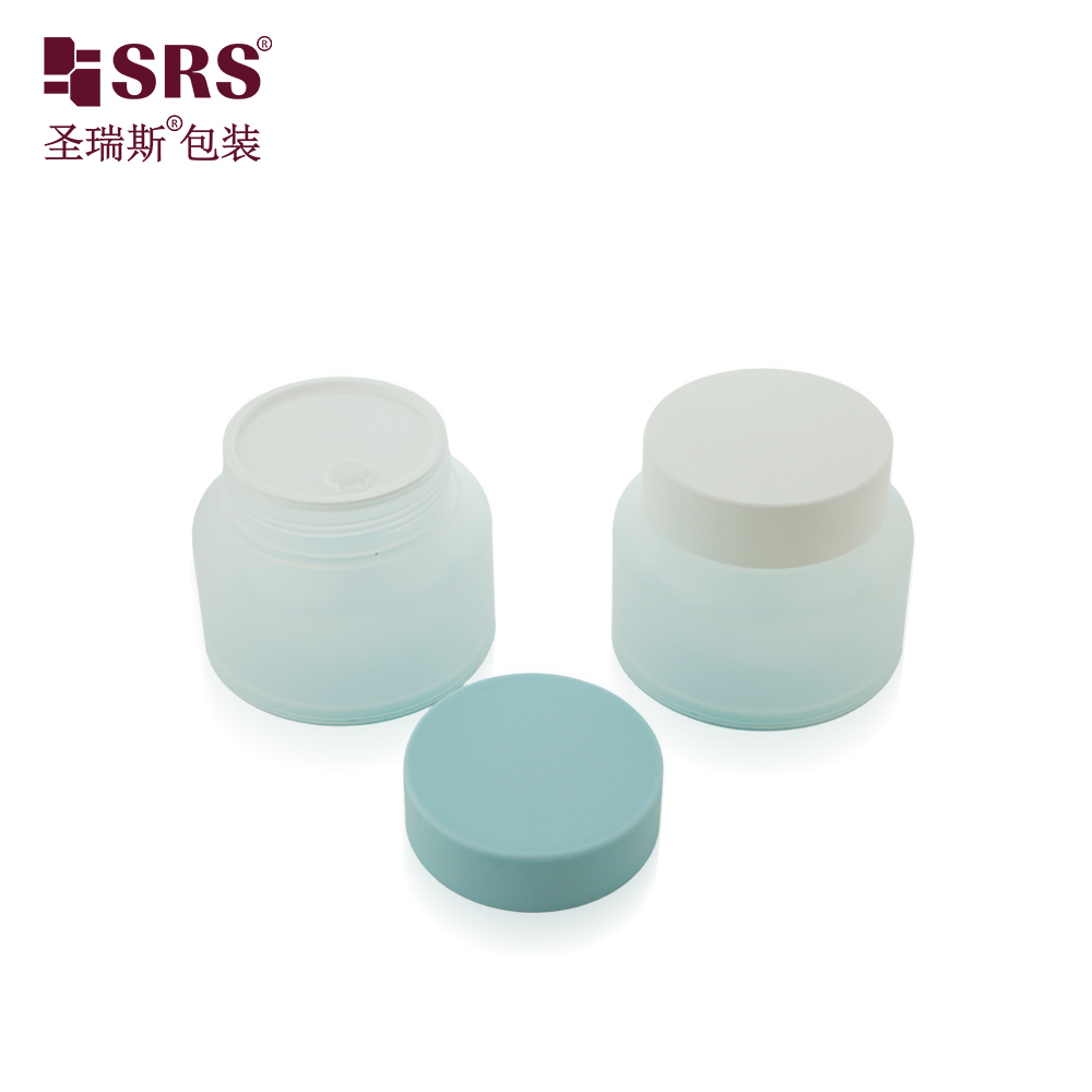 SRST Custom Logo Double Wall PP Cream Jar 30‑100g Cosmetic Packaging Container