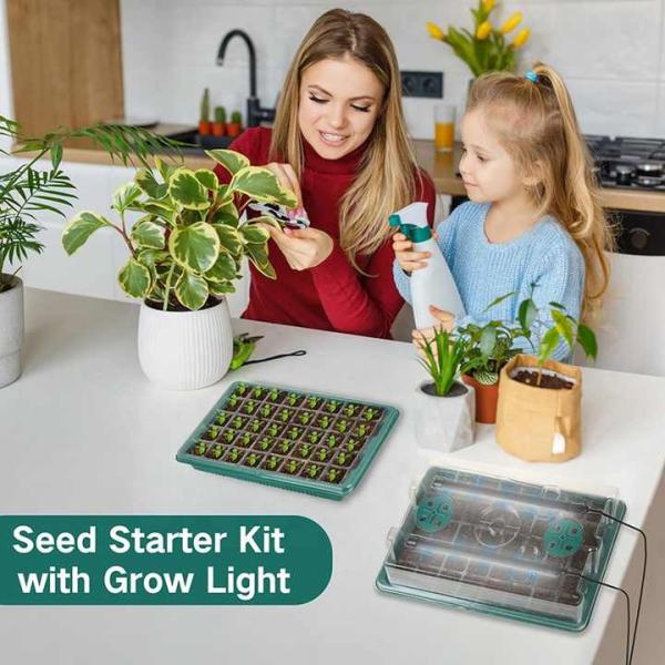 40 Cell Seedling Starter Trays For Seed Germination , Garden Supplies Plant Growing Nursery Kits