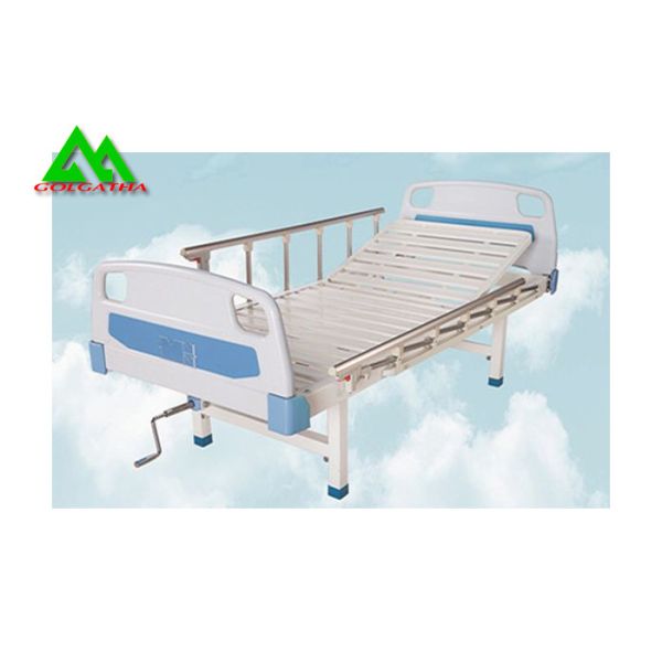 Movable One Wave Two Fold Nursing Bed , Medicare Adjustable Hospital Bed
