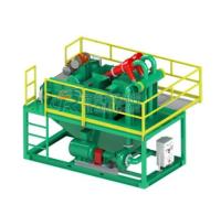 Color verde del tamaño compacto del sistema del tanque del fango del sistema del lodo de perforación del hidrociclón 45kw