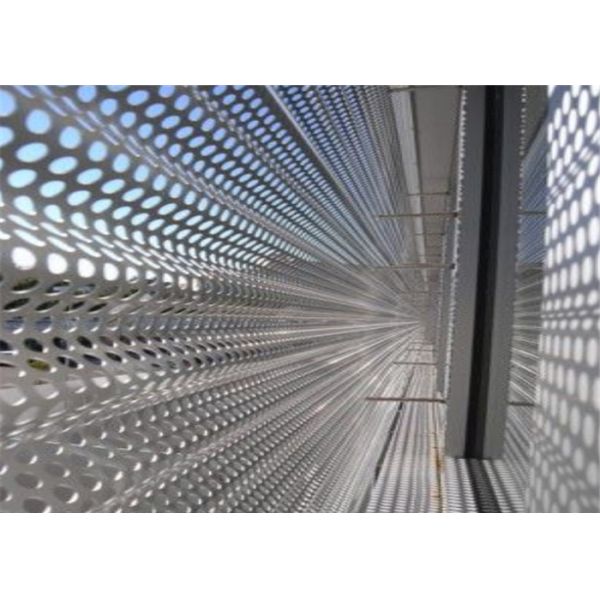 0.9mm Thickness 10mm Hole Size White Color Wind Protection Sheet For Decoration Use