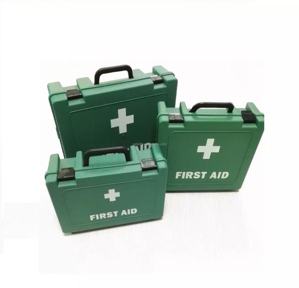 Caixa de primeiros socorros de plástico grande escritório de trabalho Kit completo com acessórios de material médico