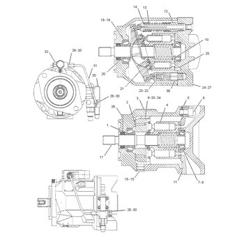 1809588 CA1809588 180-9588 10R0532 For CAT 416D 424D Backhoe Loader Hydraulic Main Pump Piston Pump PUMP ASSY PUMP GP-PISTON Aftermarket High quality Original